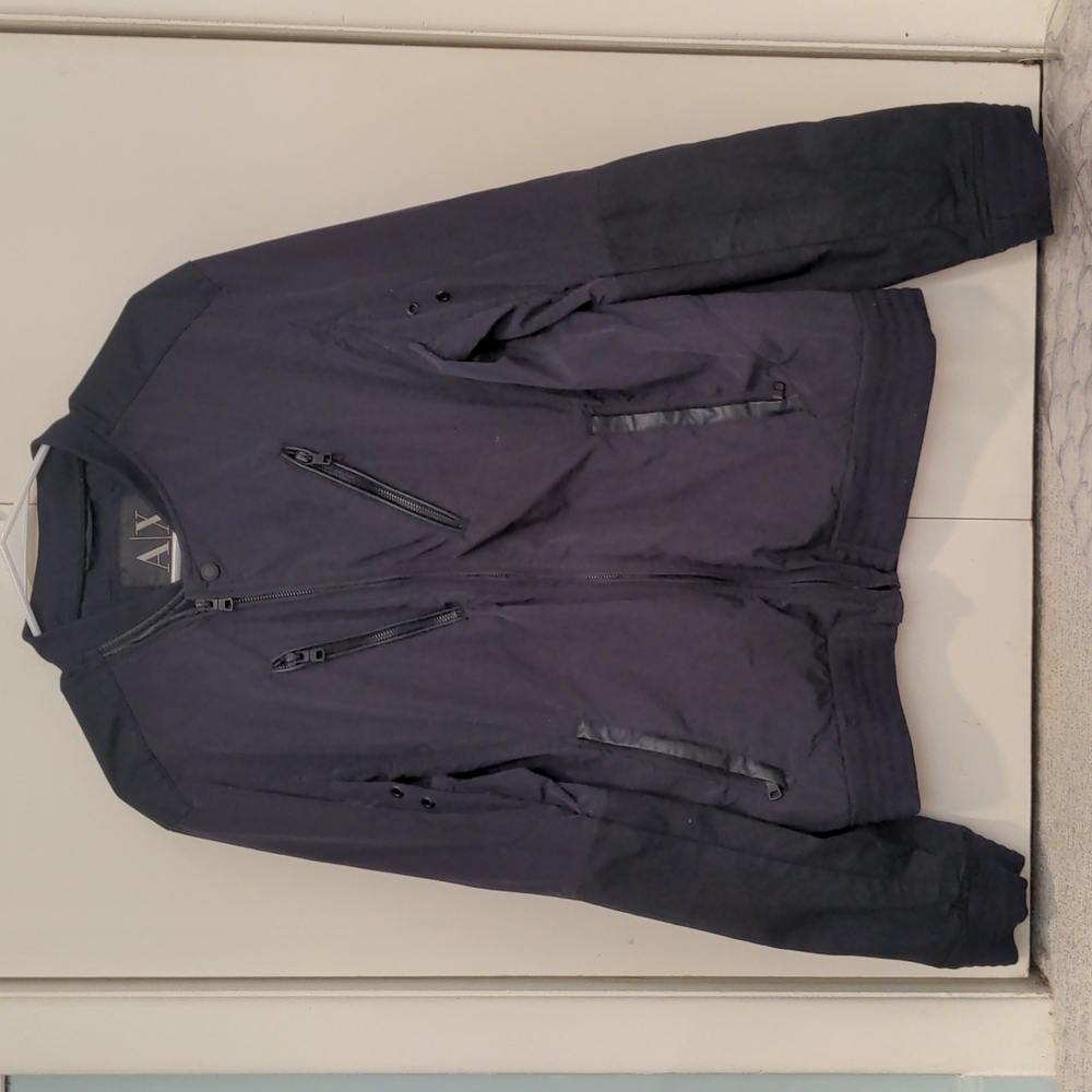 Armani Outdoor Bomber Jacket with Four Zipper Pockets Men's Medium